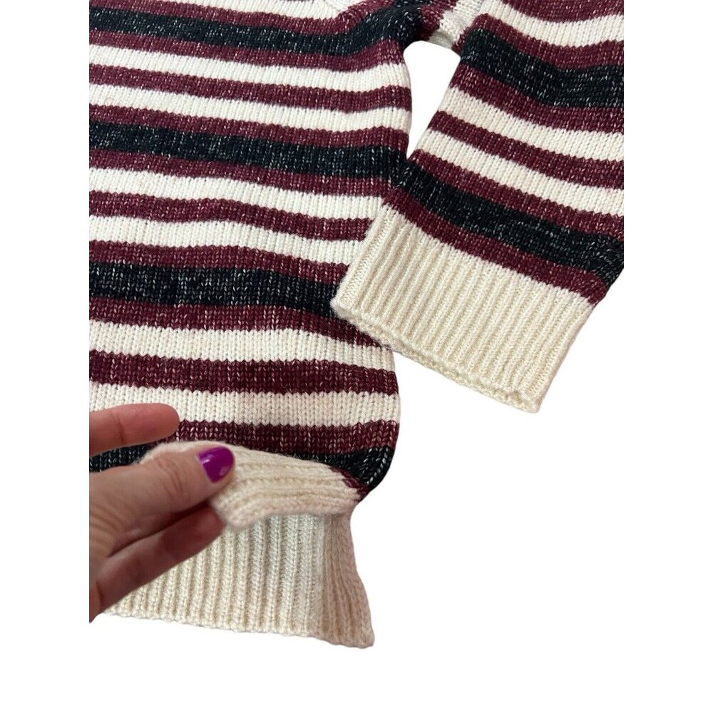 NWT Banana Republic Women sweater  XL stripped crew ribbed neck New - Picture 8 of 13